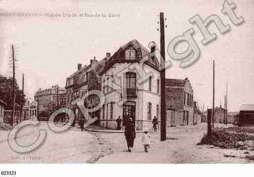 Ville de BULLYLESMINESGRENAY, carte postale ancienne