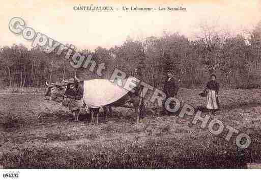 Ville de CASTELJALOUX, carte postale ancienne