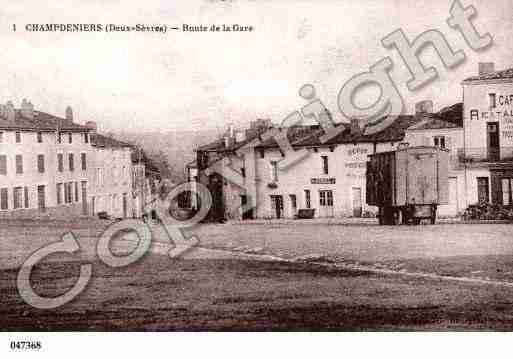 Ville de CHAMPDENIERSSAINTDENIS, carte postale ancienne