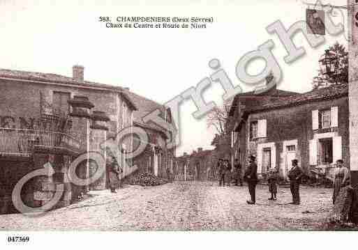 Ville de CHAMPDENIERSSAINTDENIS, carte postale ancienne