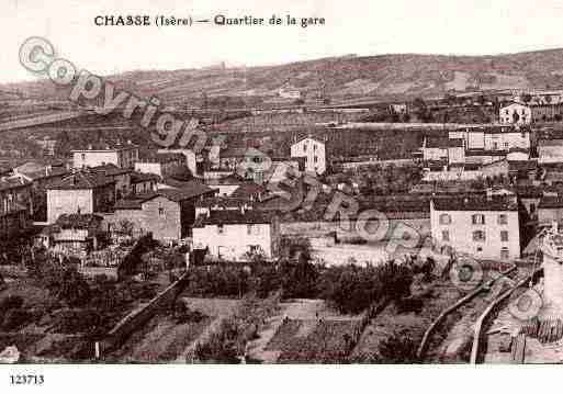 Ville de CHASSESURRHONE, carte postale ancienne