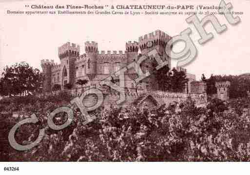 Ville de CHATEAUNEUFDUPAPE, carte postale ancienne