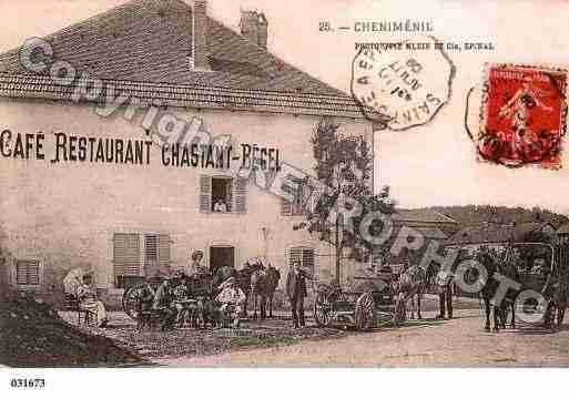 Ville de CHENIMENIL, carte postale ancienne