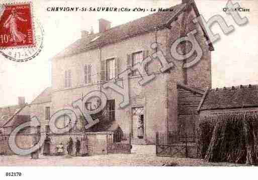 Ville de CHEVIGNYSAINTSAUVEUR, carte postale ancienne