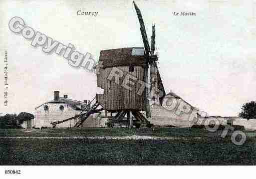 Ville de COURCY, carte postale ancienne