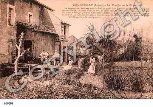 Ville de COURTENAY, carte postale ancienne