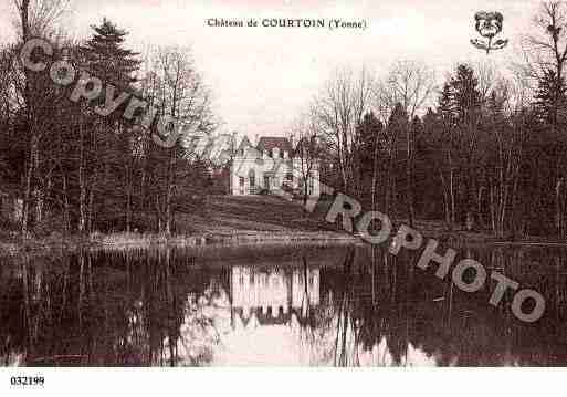 Ville de COURTOIN, carte postale ancienne