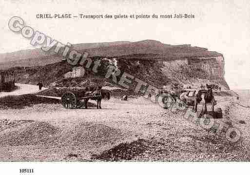 Ville de CRIELSURMER, carte postale ancienne