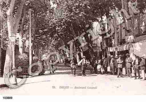 Ville de DIGNELESBAINS, carte postale ancienne