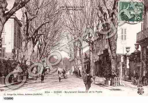 Ville de DIGNELESBAINS, carte postale ancienne