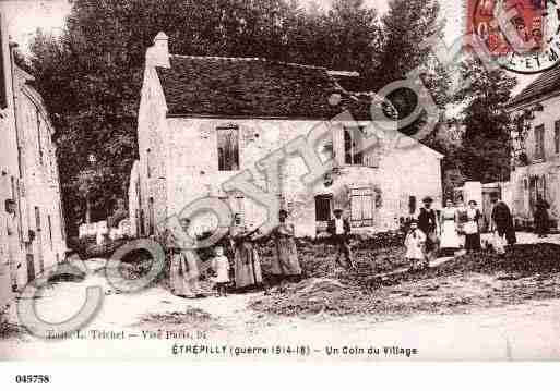 Ville de ETREPILLY, carte postale ancienne