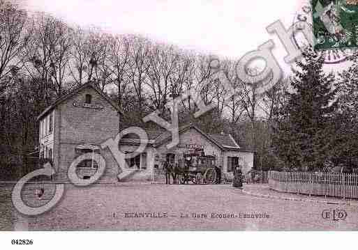 Ville de EZANVILLE, carte postale ancienne