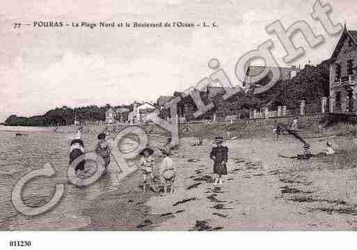 Ville de FOURAS, carte postale ancienne