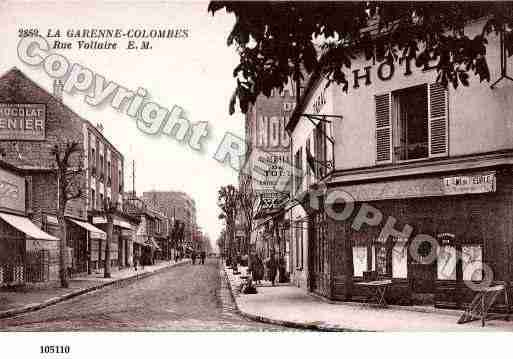 Ville de GARENNECOLOMBES(LA), carte postale ancienne