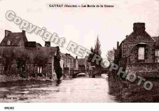 Ville de GAVRAY, carte postale ancienne