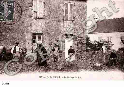 Ville de GROIX, carte postale ancienne