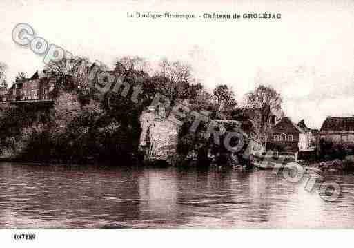 Ville de GROLEJAC, carte postale ancienne