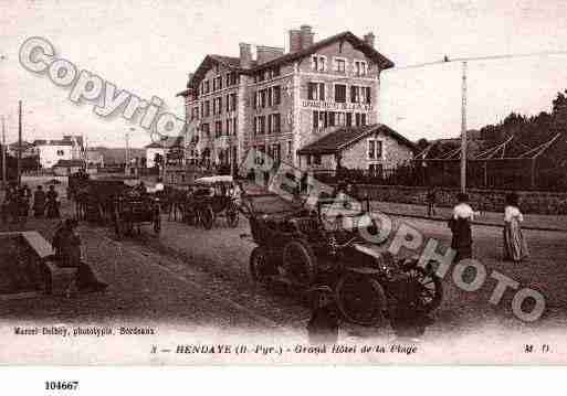 Ville de HENDAYE, carte postale ancienne