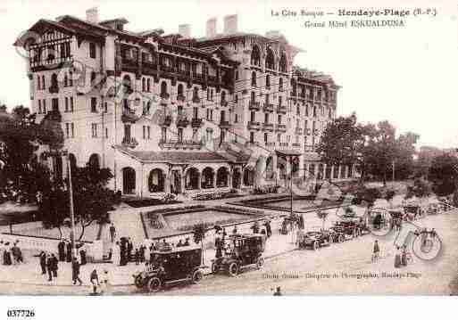 Ville de HENDAYE, carte postale ancienne