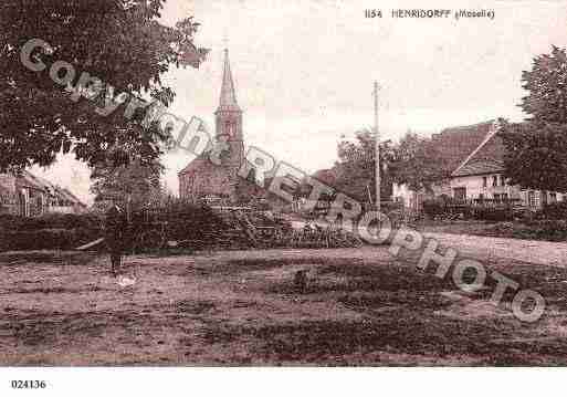 Ville de HENRIDORFF, carte postale ancienne