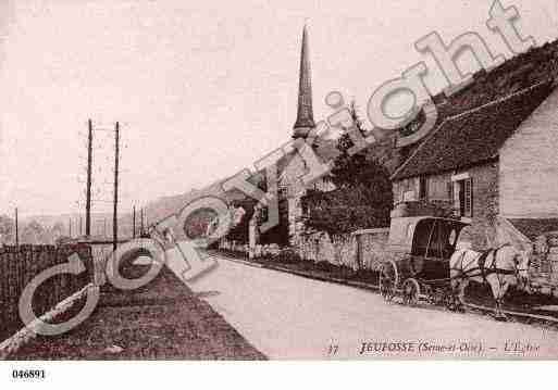 Ville de JEUFOSSE, carte postale ancienne Ville de JEUFOSSE, carte postale ancienne