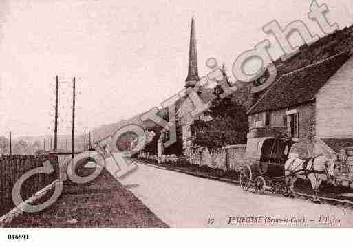 Ville de JEUFOSSE, carte postale ancienne