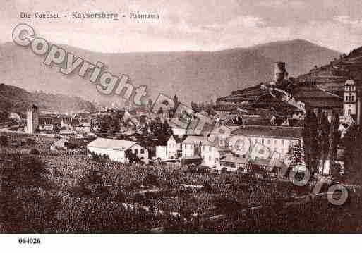 Ville de KAYSERSBERG, carte postale ancienne