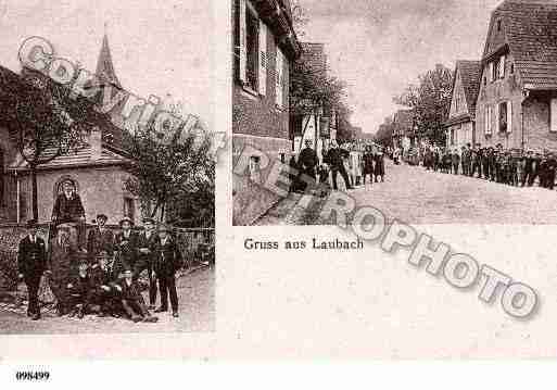 Ville de LAUBACH, carte postale ancienne