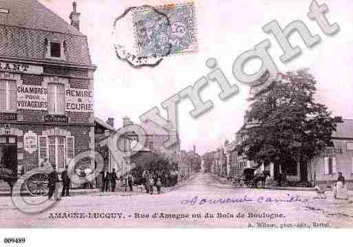 Ville de LUCQUY, carte postale ancienne