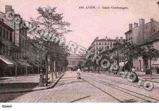 Ville de LYON, carte postale ancienne