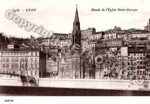 Ville de LYON, carte postale ancienne