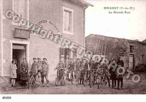 Ville de MARSAT, carte postale ancienne