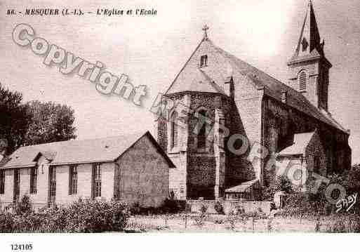 Ville de MESQUER, carte postale ancienne