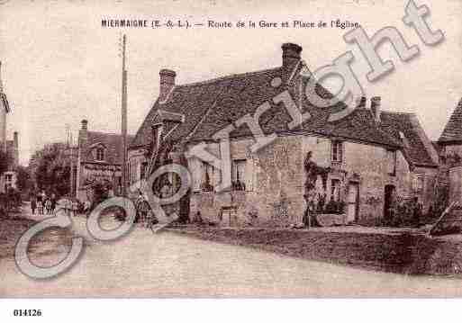 Ville de MIERMAIGNE, carte postale ancienne