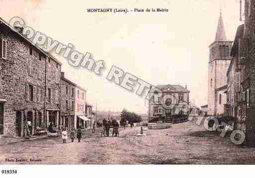 Ville de MONTAGNY, carte postale ancienne