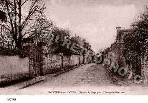 Ville de MONTIGNYSURLOING, carte postale ancienne