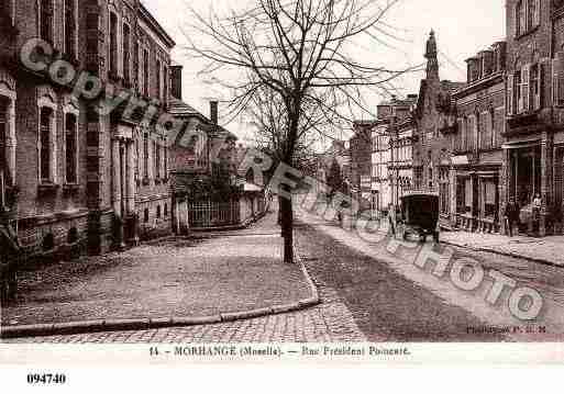 Ville de MORHANGE, carte postale ancienne