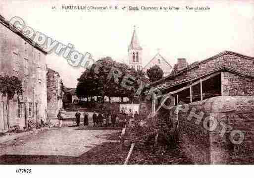 Ville de PLEUVILLE, carte postale ancienne