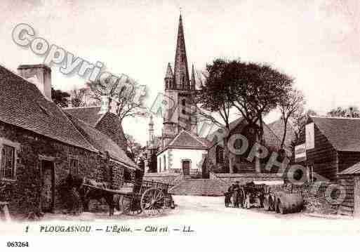 Ville de PLOUGASNOU, carte postale ancienne