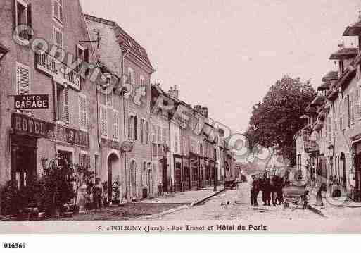 Ville de POLIGNY, carte postale ancienne