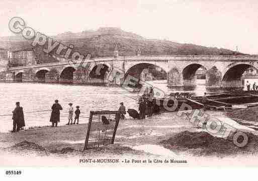 Ville de PONTAMOUSSON, carte postale ancienne