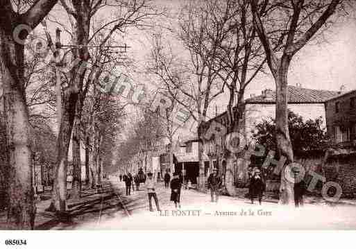 Ville de PONTET(LE), carte postale ancienne