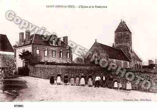 Ville de SAINTDENISLEVETU, carte postale ancienne