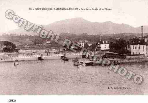 Ville de SAINTJEANDELUZ, carte postale ancienne