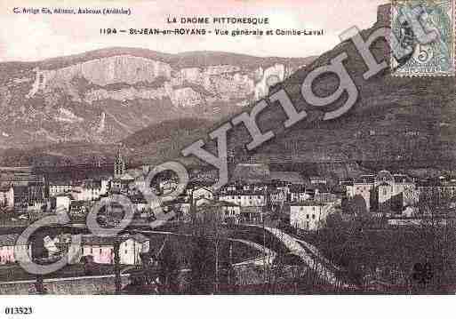 Ville de SAINTJEANENROYANS, carte postale ancienne