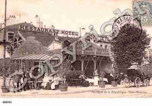 Ville de SAINTMAURICE, carte postale ancienne