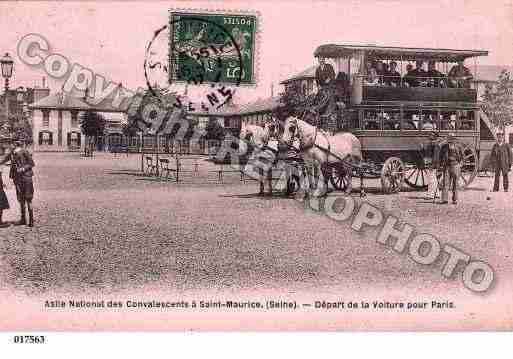 Ville de SAINTMAURICE, carte postale ancienne