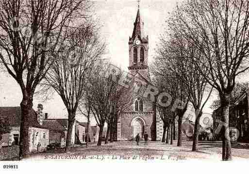 Ville de SAINTSATURNINSURLOIRE, carte postale ancienne