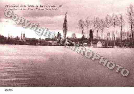 Ville de SAINTSAUVEURLESBRAY, carte postale ancienne