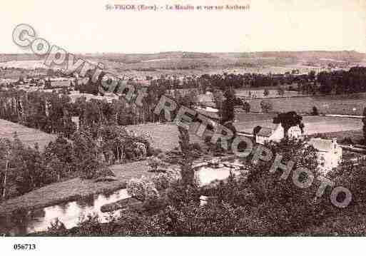 Ville de SAINTVIGOR, carte postale ancienne